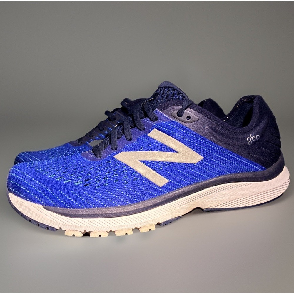 New Balance 860 v10 Mens Running Shoes Sneakers Blue 9.5 2E Extra Wide